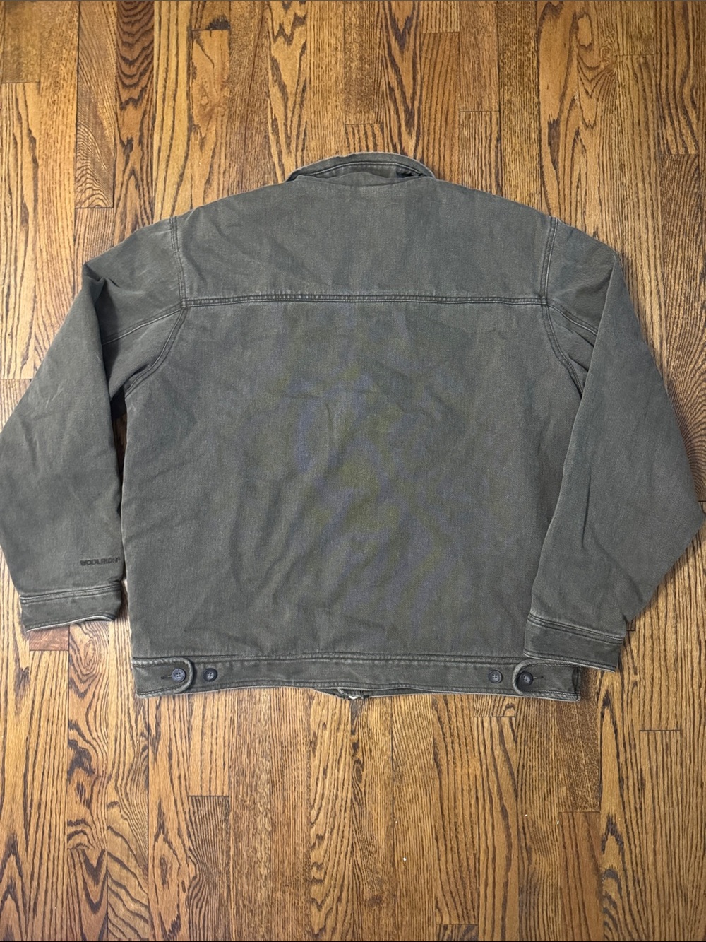 Y2K Woolrich Saddle Sherpa Lined Canvas Jacket Mens XL Brown Workwear Ranch Coat - Picture 2 of 13